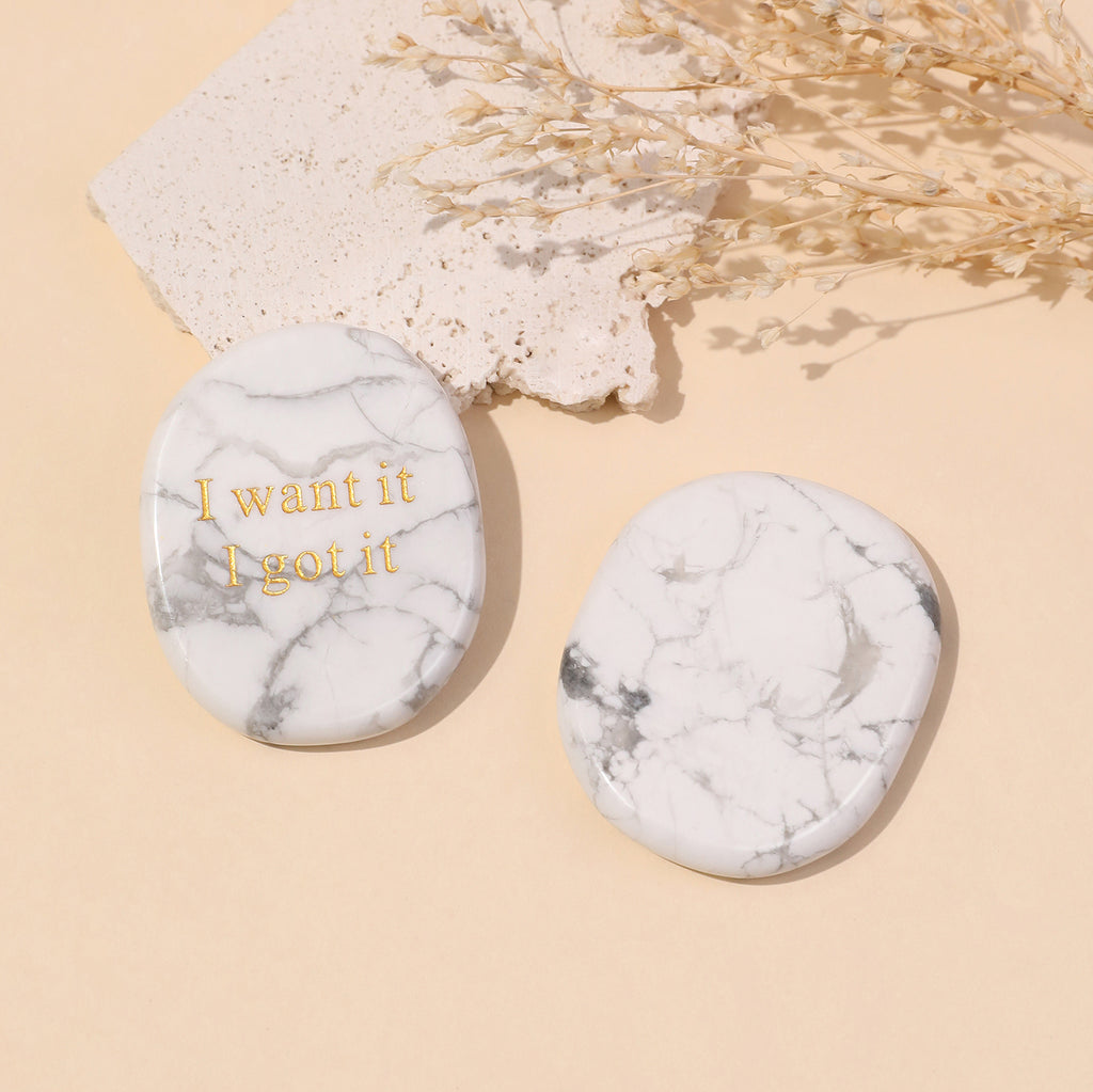 I Want It I Got It Pocket Crystal Stone