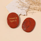 I Want It I Got It Pocket Crystal Stone