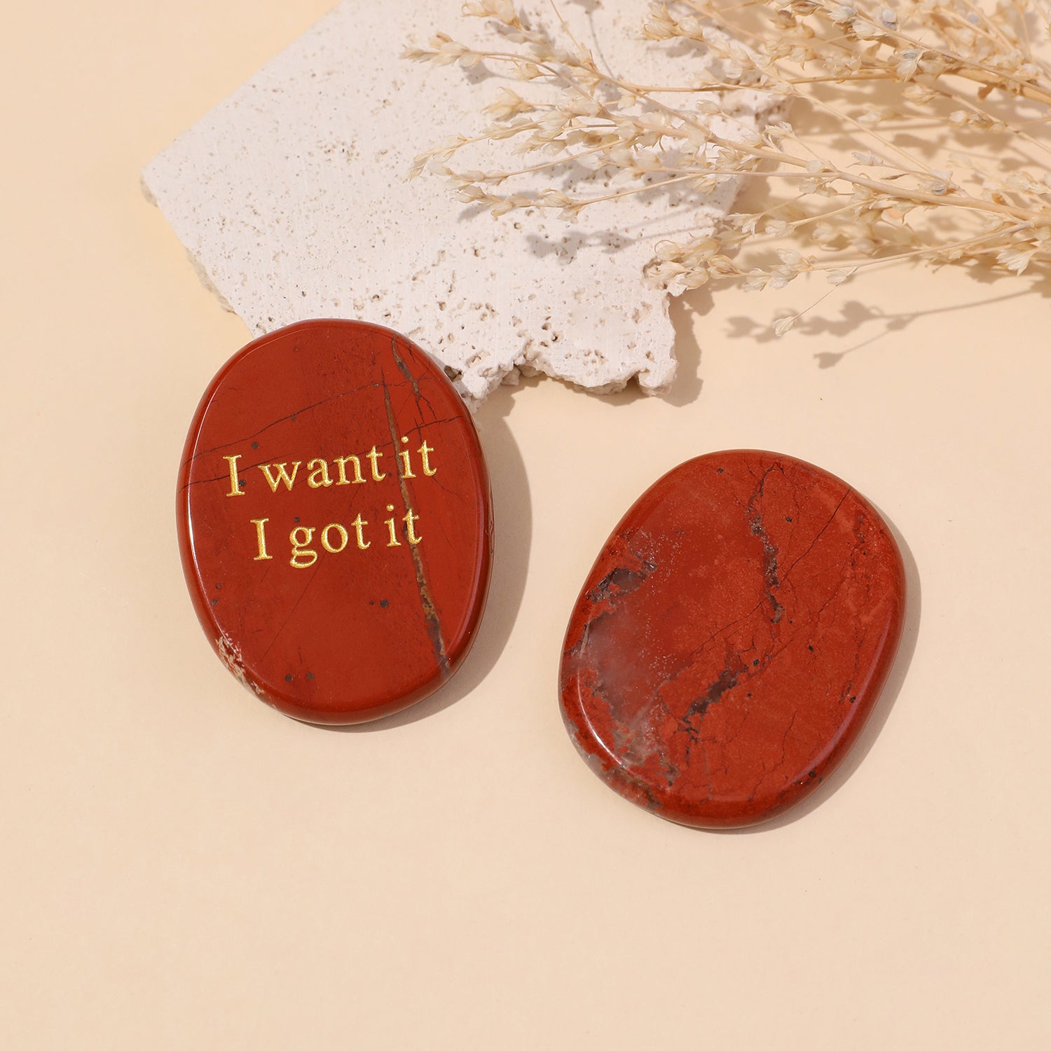 I Want It I Got It Pocket Crystal Stone