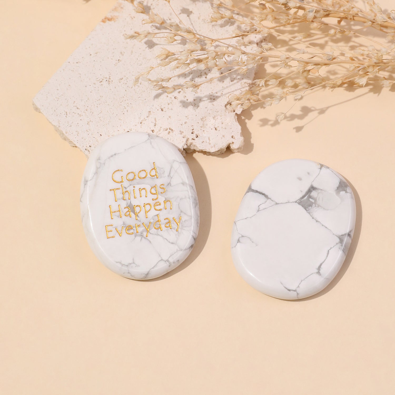 Good Things Happen Everyday Pocket Crystal Stone
