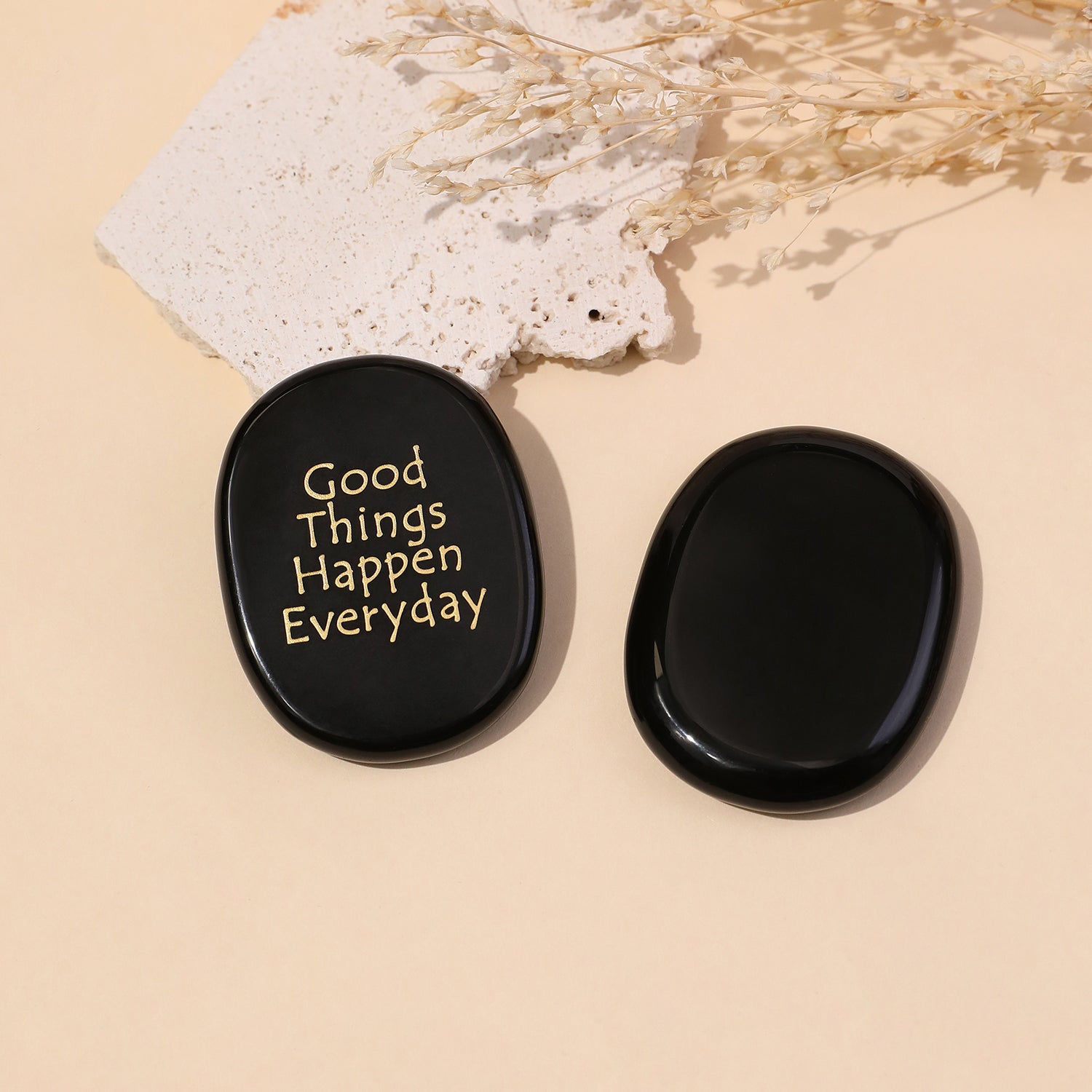Good Things Happen Everyday Pocket Crystal Stone