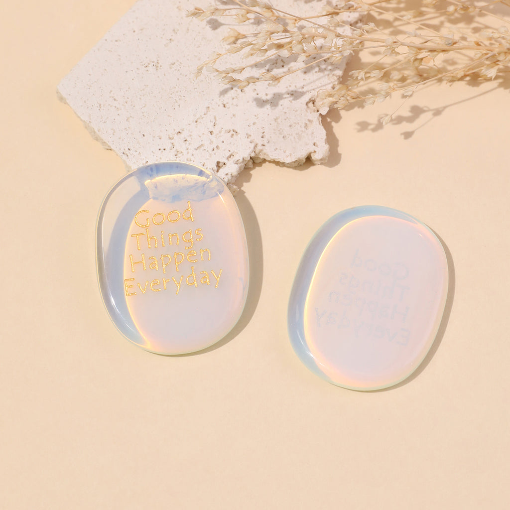 Good Things Happen Everyday Pocket Crystal Stone