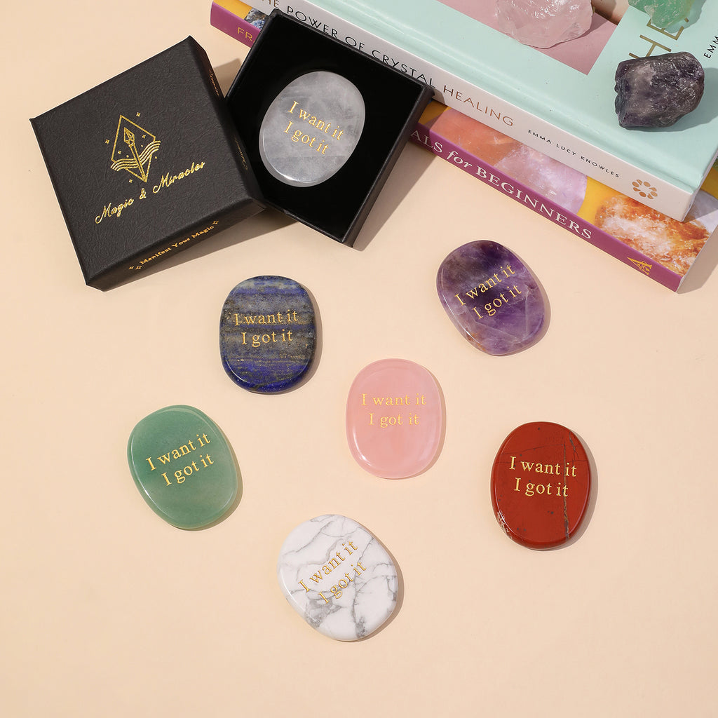 I Want It I Got It Pocket Crystal Stone