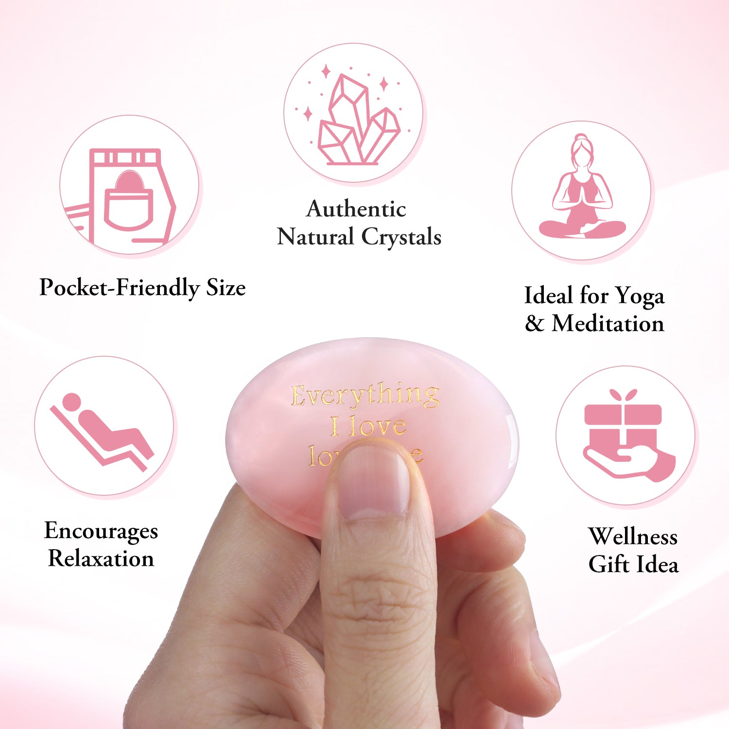 Overflowing Love Pocket Crystal Stone