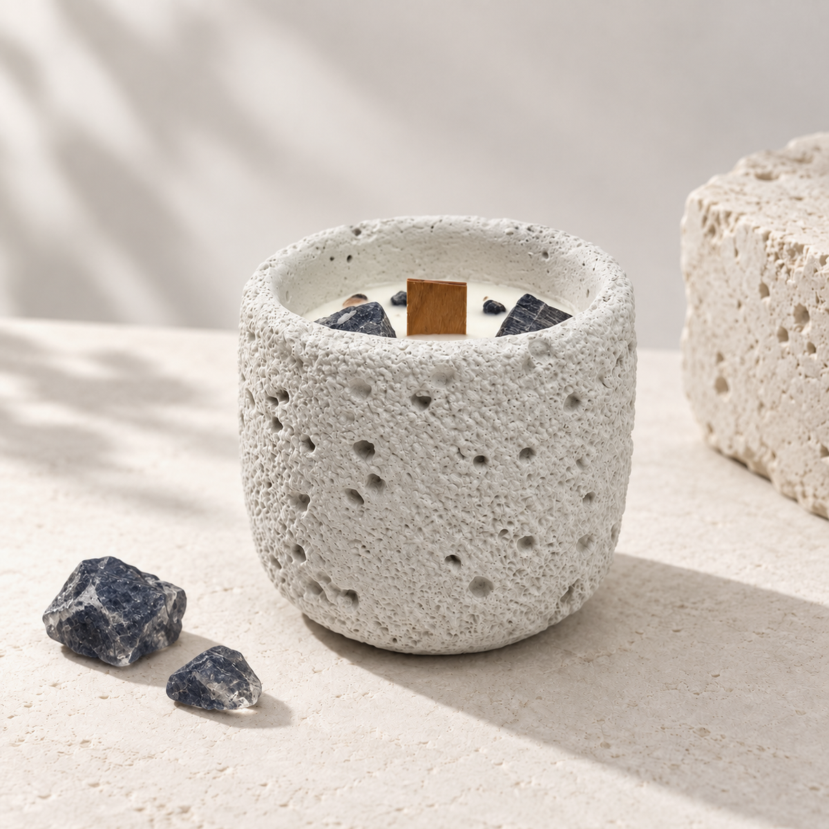 Citrine Crystal Candle