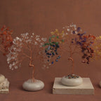 White Jade Base Crystal Tree