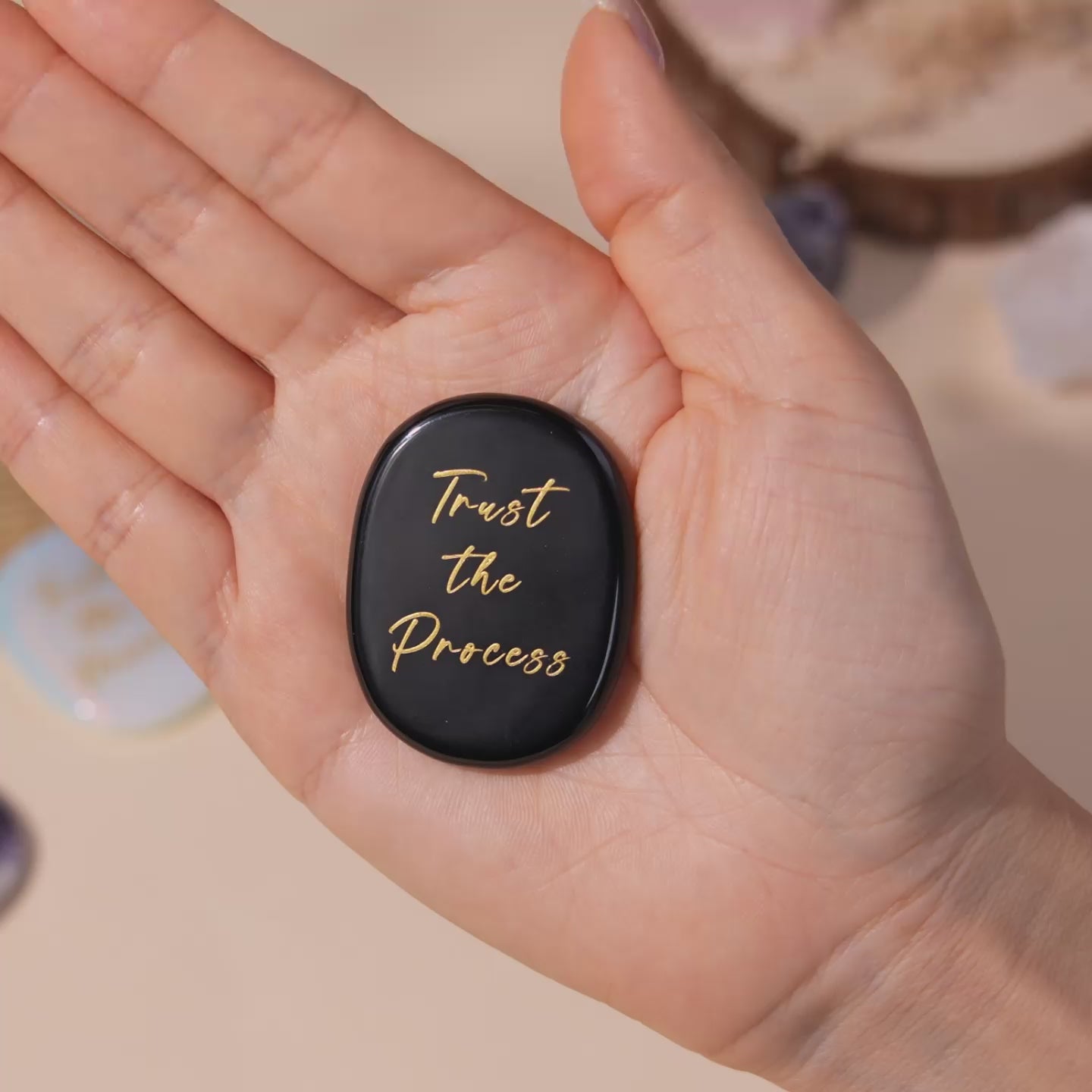 Trust the Process Pocket Crystal Stone