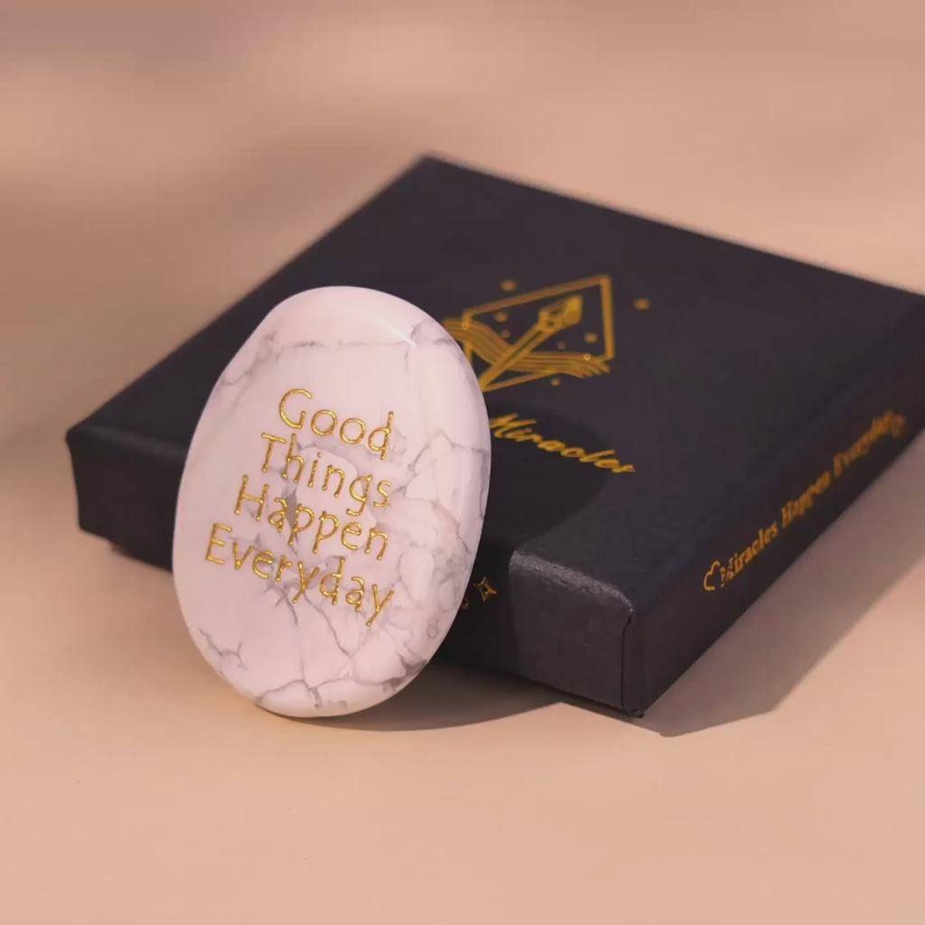 Good Things Happen Everyday Pocket Crystal Stone
